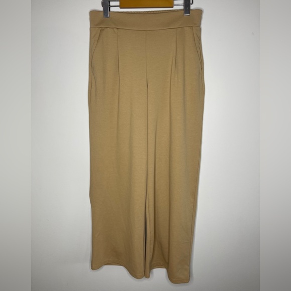 ICHI IHKATE SUS Wide Leg Pants - Tan/Camel - Recycled Fabric - Size Medium - Picture 2 of 6